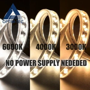 220V Driver-free light strip Double Row SMD LED Light Strip 180leds/m Waterproof - Picture 1 of 27