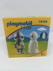 Playmobil 1.2.3 Knight with Ghost Set 70128 - Glow In The Dark Ghost - Picture 1 of 4