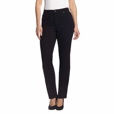 Gloria Vanderbilt Ladies' Amanda Stretch Denim Jeans – BLACK (Select Size) - Image 1 of 4