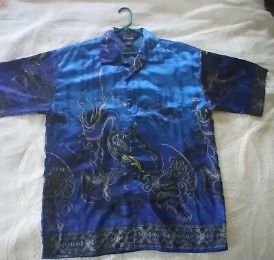 ZAM Colección Hombre Mediana Dragón Camisa Abotonada Foto 1 de 3