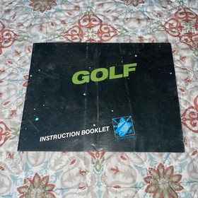 Golf Instruction Booklet ONLY! (Nintendo, NES) Manual