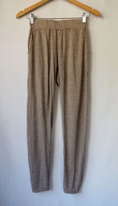 Poetry Viscose Wool Soft Knit Lounge Pants Pull On Joggers Heathered Beige 2 24" - Picture 1 of 6