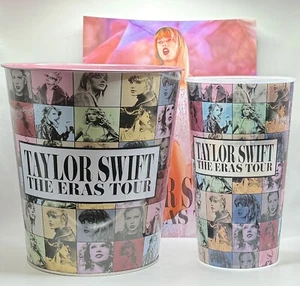 Paquete de cubo de palomitas de maíz, taza y póster de lata, taza y póster de lata de palomitas de maíz de Taylor Swift The Eras Tour - Imagen 1 de 4