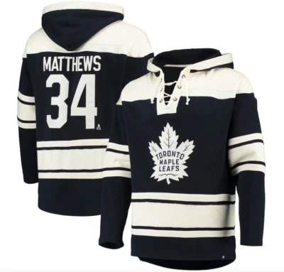 Toronto Maple Leafs Auston Matthews '47 Brand Heavyweight Jersey Lacer Hoodie - Image 1 of 4