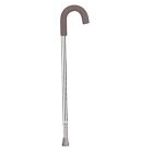 Drive Medical Aluminum Round Handle Cane With Foam Grip, Silver