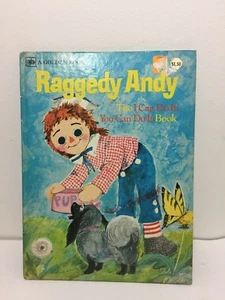 VINTAGE 1976 RAGGEDY ANDY I CAN DO IT BOOK GIANT GOLDEN SIXTH 6TH PRINT CHILDREN - Picture 1 of 8