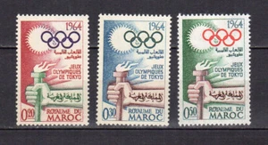 Maroc 1964 J.O. de Tokyo 3 timbres neufs MNH  /TE5395 - Imagen 1 de 1