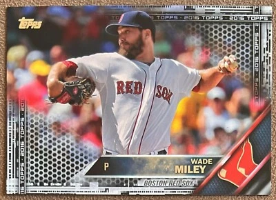 2016 Topps Black #301 Wade Miley/65 Boston Red Sox béisbol numerado paralelo Foto 1 de 2