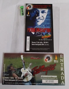 ENTRADAS DE CONCIERTOS-CONCERT TICKETS --Ted Nugent-Peter Frampton - Imagen 1 de 2