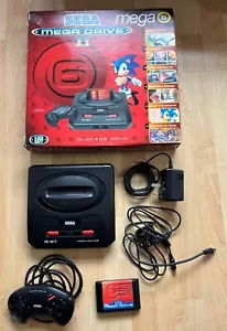 Sega Mega Drive II Mega 6 Console, ULTRA RARE MINT COLLECTOR CON + 6 Games, Pal - Picture 1 of 23