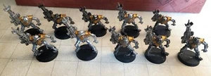 Warhammer 40K 10x Metal Necron Warrior / Raider Models 2nd Edition Oldhammer - Picture 1 of 1