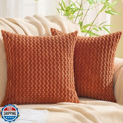 GAWAMAY Decorative Throw Pillow Covers 16x16 Inch Set of 2 for Living Room Co - Image 1 of 4