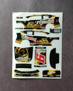 2025 Custom Brad Keselowski #6 Castrol +1 1/64 Peel & Stick Decals - Picture 1 of 1