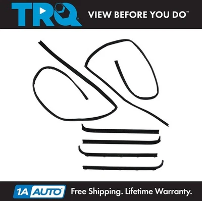 TRQ Window Sweep & Run Channel Weatherstrip Seal Set Fits Ford Foto 1 de 4