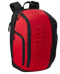 Mochila de tenis Wilson Clash V2 Super Tour - roja/negra, tiene capacidad para 2 raquetas - Imagen 1 de 15