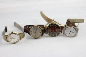 Mens Assorted Vintage Mechanical Watches Sekonda Saxon Etc Working x 4 - Picture 1 of 5