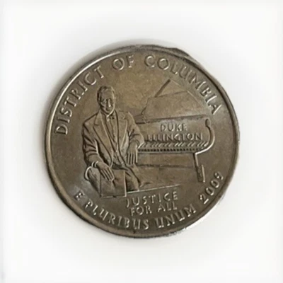 2009 Washington DC P Mint Quarter - Duke Ellington - Low Mintage - Image 1 of 2