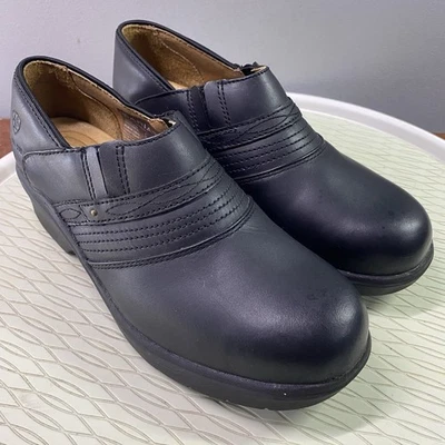 Ariat Womens Leather Work Shoes Steel Toe Safety Clogs Slip&Oil Resistant Sz.9.5 - Image 1 of 4