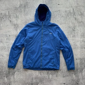 Men Kjus Frx 3D Hooded Jacket Large Blue Zip Polartec Alpha Outdoor Size 52 - Picture 1 of 21