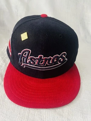 New Era Houston Astros Inaugural Season Patch 59Fifty 5950 7 3/8 Corduroy Hat - Image 1 of 4