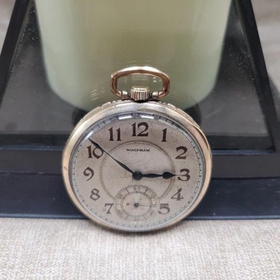 RELOJ BOLSILLO VINTAGE 1924 WALTHAM 12S LLENO DE ORO * FUNCIONA * G RIVERSIDE Foto 1 de 4