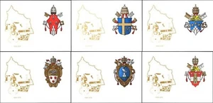 VATICANO 1979 Anniversario dello Stato, 6 cartoline postali nuove - Foto 1 di 1