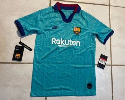 NUEVO CON ETIQUETAS NIKE FC Barcelona 2019/2020 TERCERA Camiseta Juvenil Grande AT2632-310 Foto 1 de 4