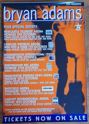 Bryan Adams - The Best of Me UK Tour Poster - Image 1 of 3