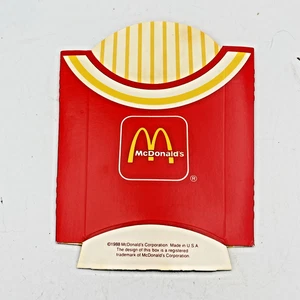 Vintage Unused 1988 McDonald's French Fry Carton - Large - Picture 1 of 6