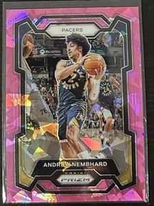 2023-24 Panini Prizm Andrew Nembhard Pink Cracked Ice #211 Indiana Pacers - Picture 1 of 1