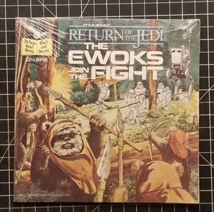 New* STAR WARS Return Of The Jedi The Ewoks Join The Fight 7" RECORD & BOOK 1983 - Picture 1 of 2