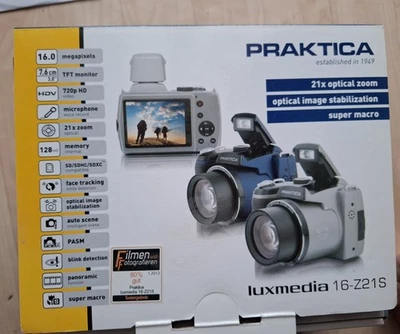 Digitalkamera - Praktica luxmedia 16-Z21S - OV - 21xZoom silber  - Bild 1 von 4