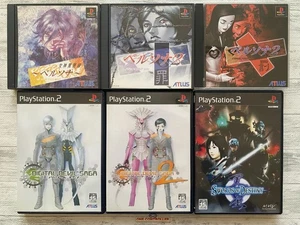 SONY PS 1 2 Persona 1 2 & Digital Devil Saga 1 2 & Tensei Sword of Destiny set - Picture 1 of 14