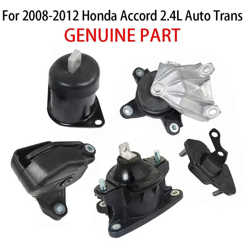 GENUINE 5x Engine Motor & Trans Mounts Kit For Honda Accord 08-12 2.4 Auto Trans - Image 1 of 4