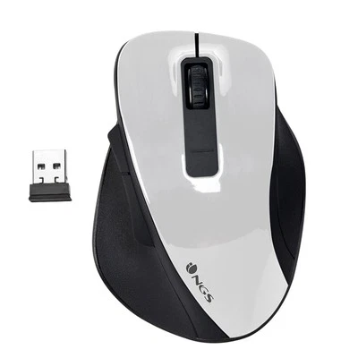 NGS BOW WHITE - Wireless Mouse RF 2,4Ghz, 800/1200/1600dpi Wireless Optical Mous - Image 1 of 4