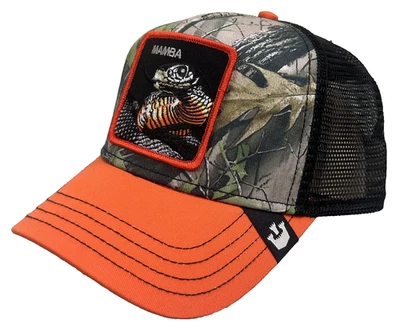 Goorin Bros Hat Cap Snap Back Realtree Camo Mamba Snake Trucker The Farm NWT - Image 1 of 4