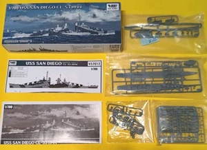 VEE HOBBY USS San Diego CL-53 1944 1/700 Scale Light Cruiser Ship Model Kit, WW2 - Picture 1 of 3