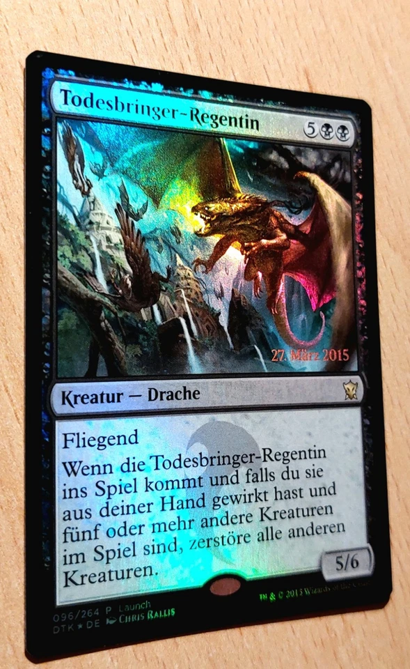 Mtg Magic: +FOIL+ Todesbringer-Regentin, Deathbringer Regent, DEUTSCH Drache - Bild 1 von 1
