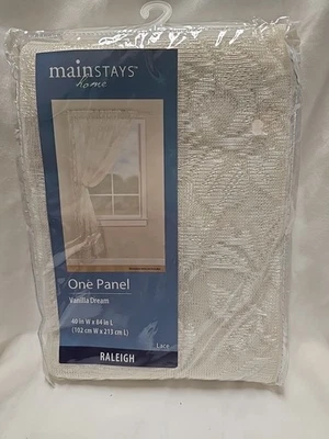 Mainstays Home Encaje UNO Panel Vanilla Dream 40" Wx 84" L Raleigh NUEVO Foto 1 de 4