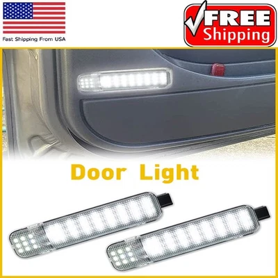 Pair LED Door Courtesy Light For Chevrolet Suburban 1500 LH+RH 2500 2X 2000-2006 Foto 1 de 4