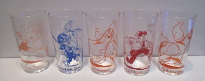 Lote de 5 gafas LI'L ABNER 1949 TODAS con SHMOOS Daisy Mae Unwashable Jones Foto 1 de 4