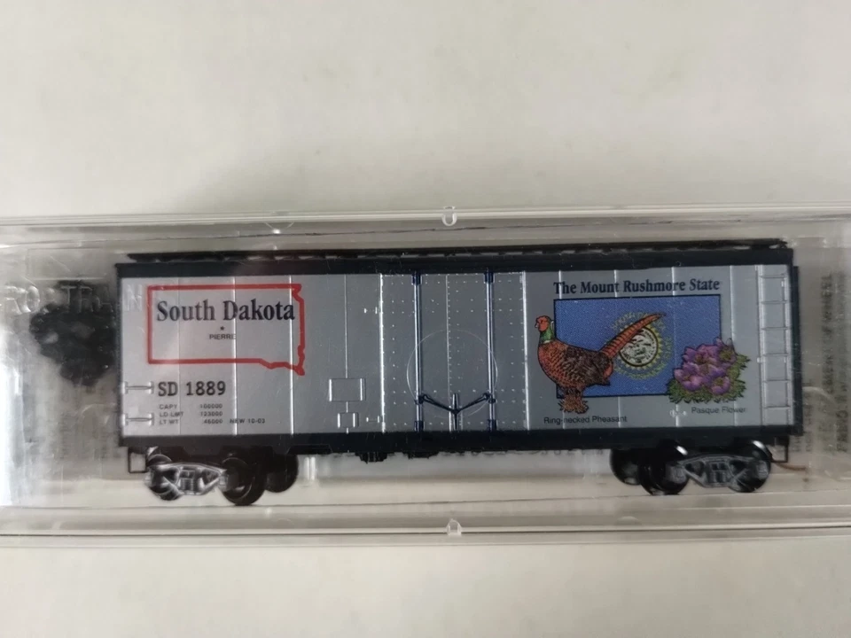 MTL 21371 N Scale South Dakota State Car SD 1889 40' Box Car with Plug Door - Image 1 of 4