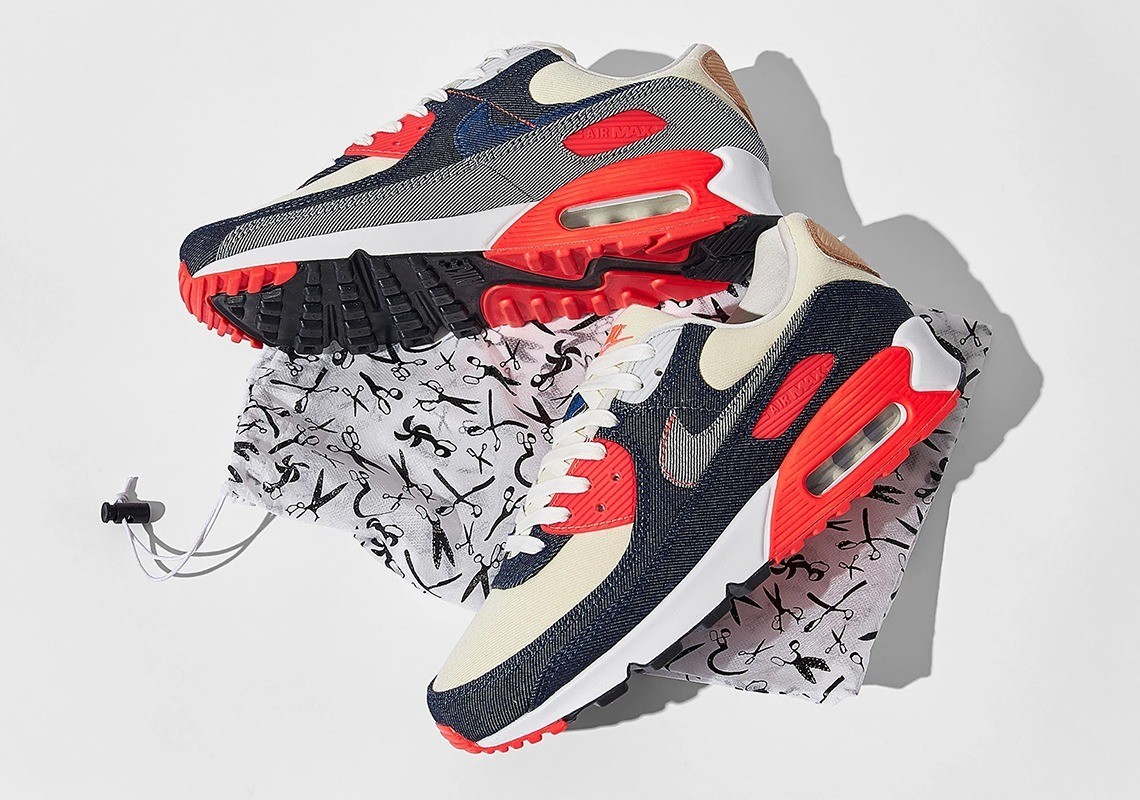 Nike Denham x Air Max 90 Infrared for sale | eBay