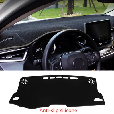 Alfombrilla de tablero negra alfombrilla de tablero alfombrilla de tablero para Toyota Corolla 2019-2026 Foto 1 de 4