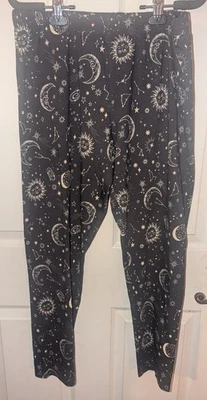 NWT Black Soot Celestial  Leggings Size Large 15-17 Waist 34" Inseam 28" - Image 1 of 4