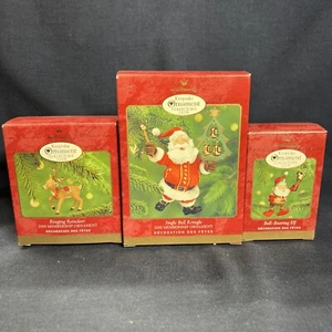 HALLMARK 2000 KOC JINGLE BELL KRINGLE RINGING REINDEER BELL-BEARING ELF LOT of 3 - Picture 1 of 10