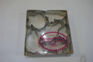Vintage Wilton 5 Sugar Plum Sweetheart Cookie Cutters Easter Set Unused - Picture 1 of 3