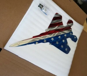 Metal American flag f15 jet plasma cut air force wall art outdoor patio gift art - Picture 1 of 3