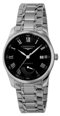 Longines Master Colección Power Reserve Automático Acero Reloj Hombres - Imagen 1 de 3