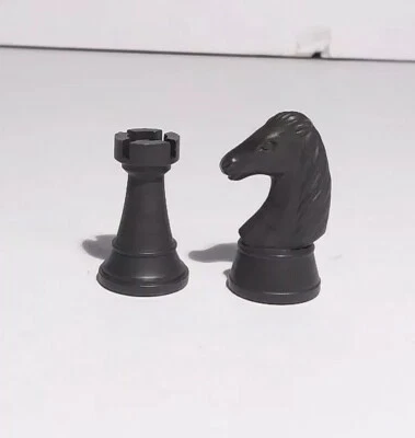 Radio Shack Super 1680L Ajedrez Sensorial Repuesto Torre Caballero Gris Marrón Foto 1 de 4